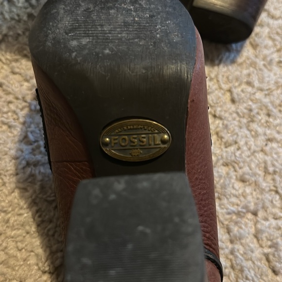 Fossil Vintage lace up booties size 6.5 - Picture 3 of 3